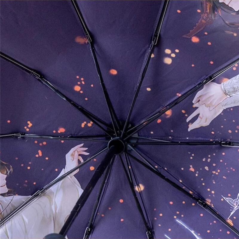 Heaven Official's Blessing Automatic Folded Umbrella Anti-UV LED Handle Umbrella