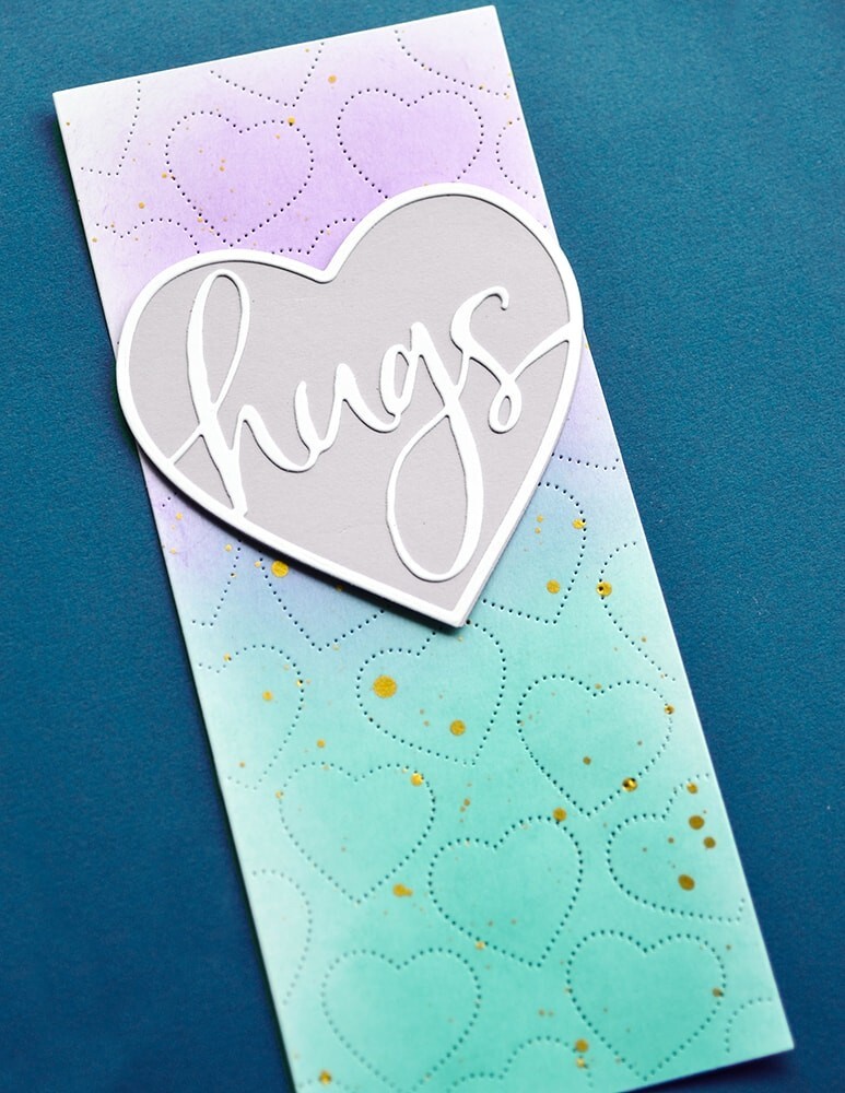 Memory Box Slim Pinpoint Heart Plate Craft Die