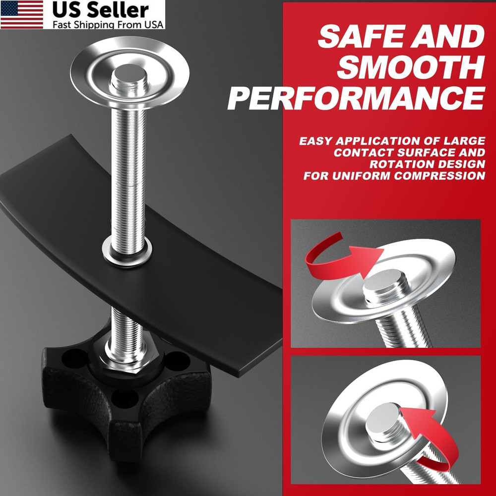 Brake Caliper Compression Tool, Heavy Duty Pad Spreader Large, Black