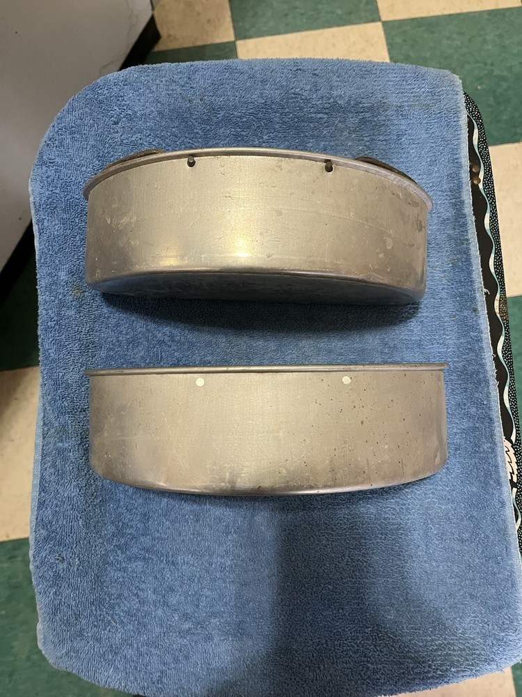 vintage aluminum mess tin insert(a Pair)
