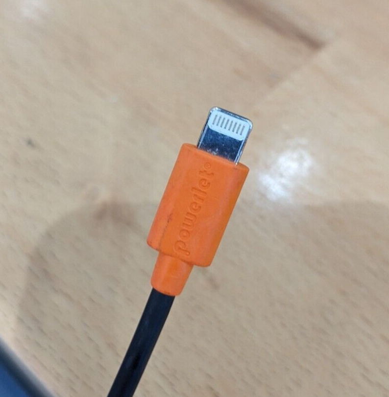 Powerlet Apple Iphone 5-8 Lightning Battery Harness Charge Cable PPC-033-DB