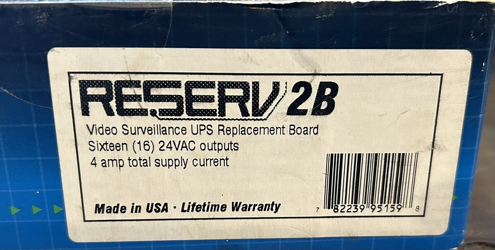 Altronix Reserv 2B Video Surveillance UPS ReplacementBoard