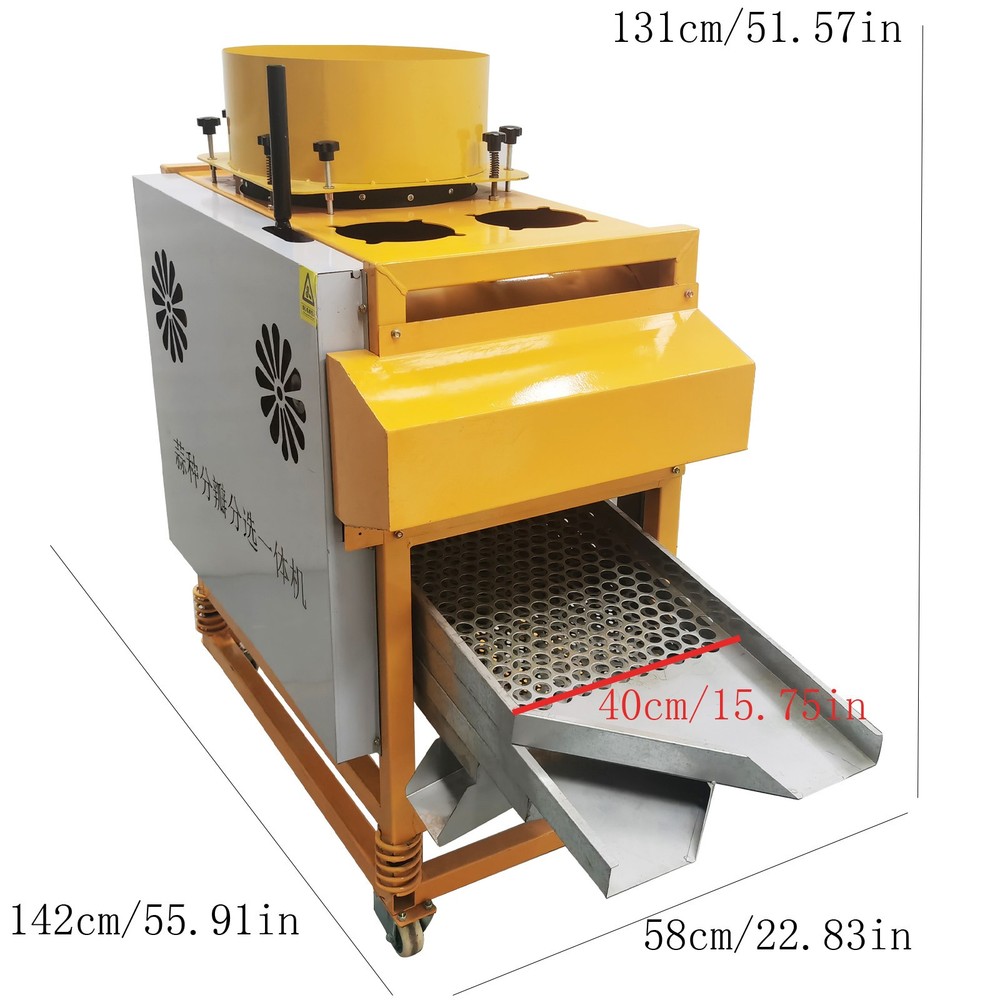 Auto Garlic Clove Separator Bulb Breaking Machine Seed Sorting & Dicing Peeler