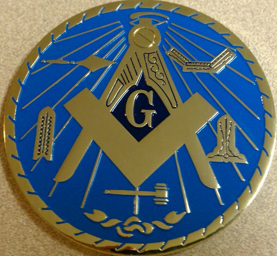 Freemason Masonic Working Tools Car Emblem