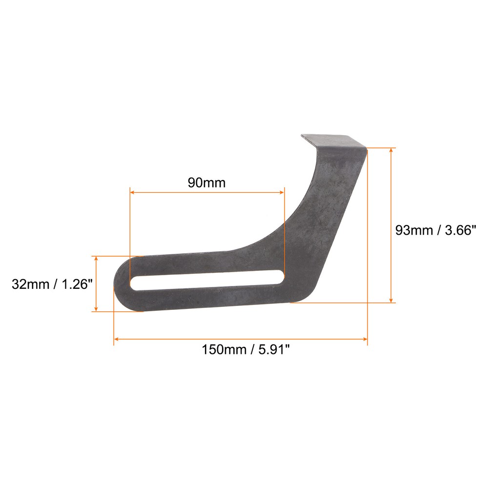 2pcs Bench Grinder Tool Rest 7.87" Carbon Steel Bracket Tool Part Set with Screw