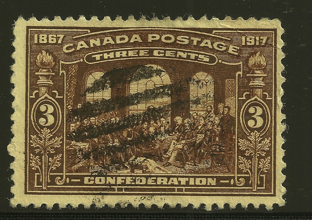 Canada Scott #135, Singles 1917 Complete Set FVF Used