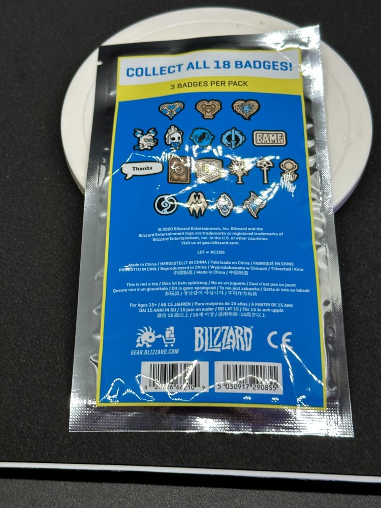 New / Unopened Blizzard Badge Booster Pack - Series 4 Sealed