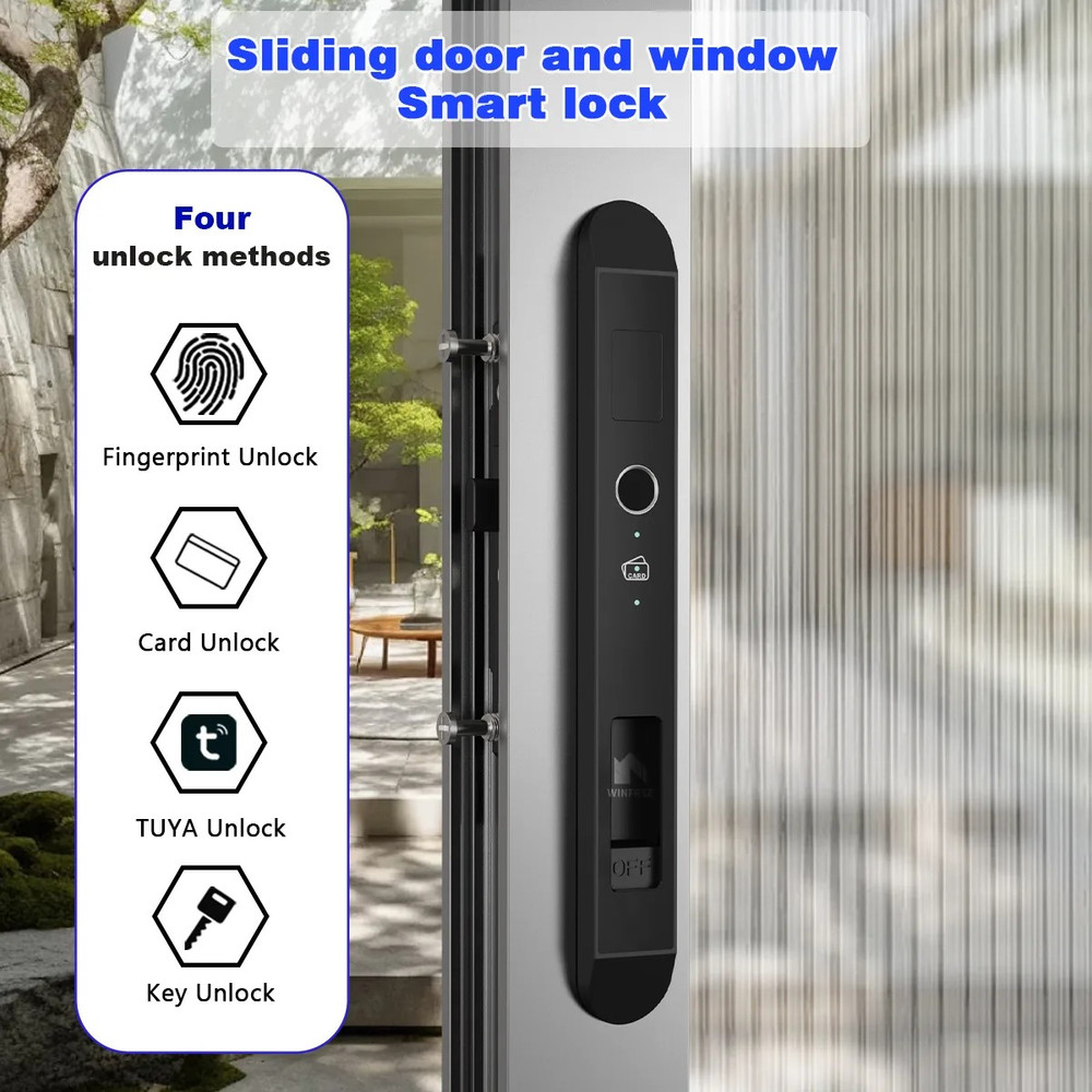 WINFREE Smart Lock for Sliding Doors Tuya App Control (Open Box) FREE SHIPPING.