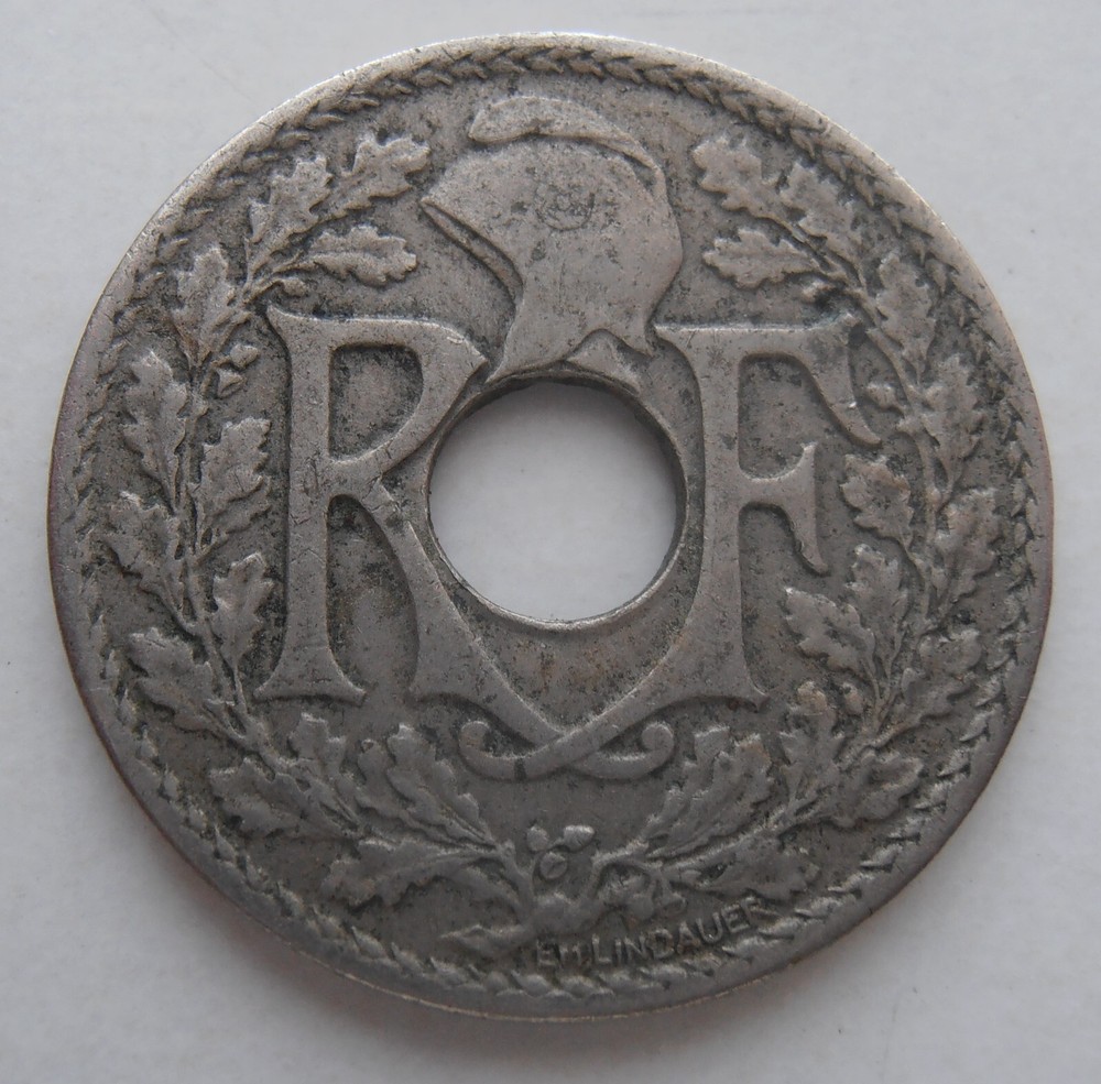 FRANCE 25 CENTIMES 1921