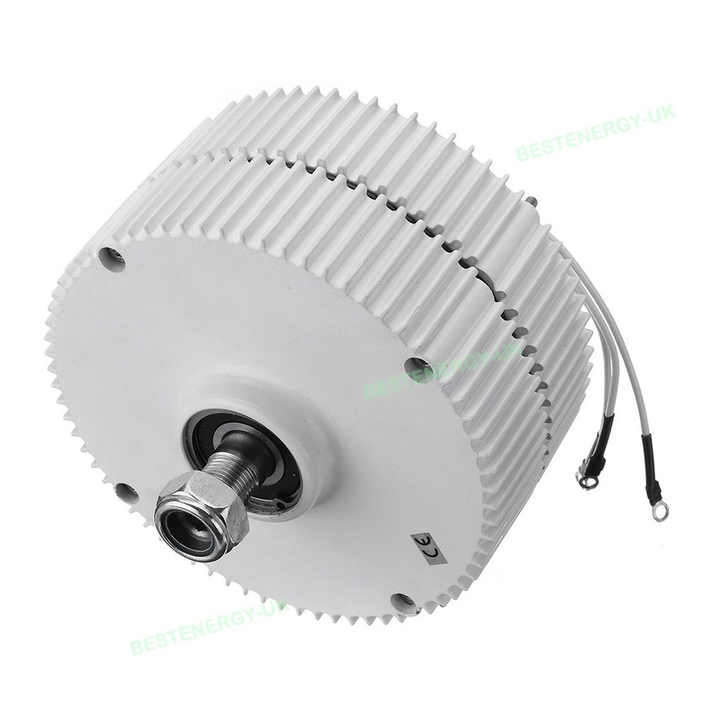 3KW 3-Phase Gearless Permanent Magnet Generator Alternator Motor 48V Controller