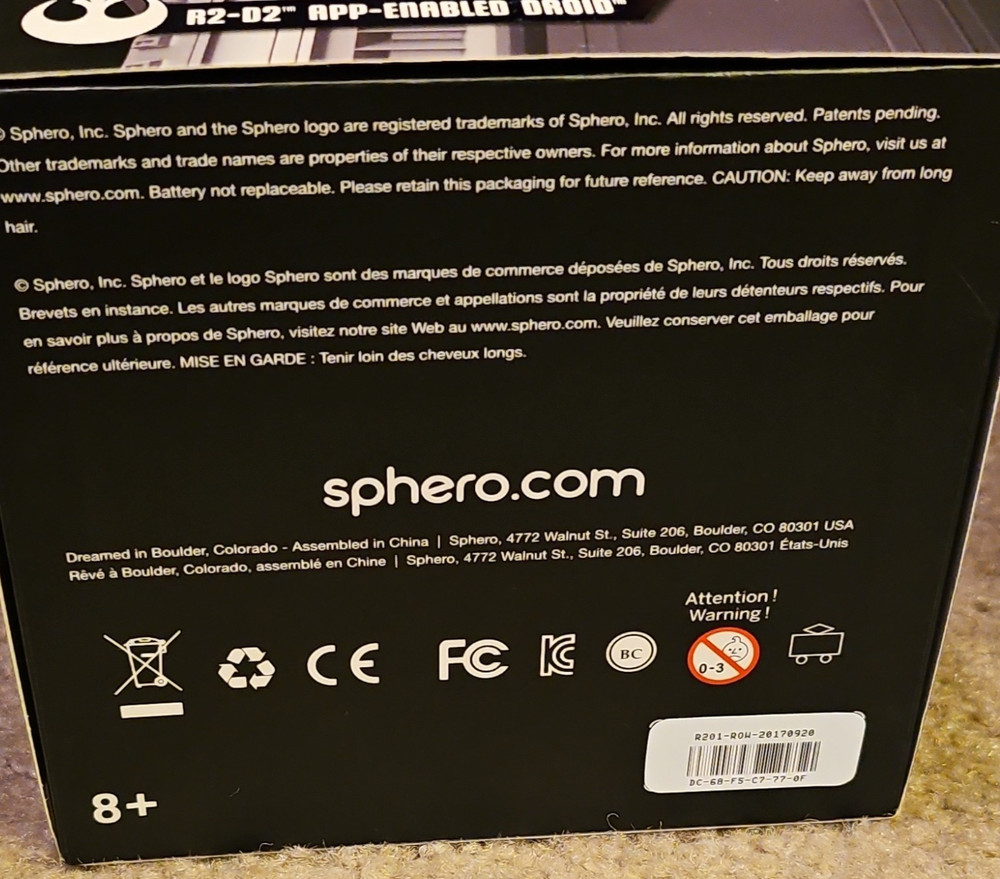Sphero Star Wars R2-D2 App-Enabled Remote Control Droid Robot Toy