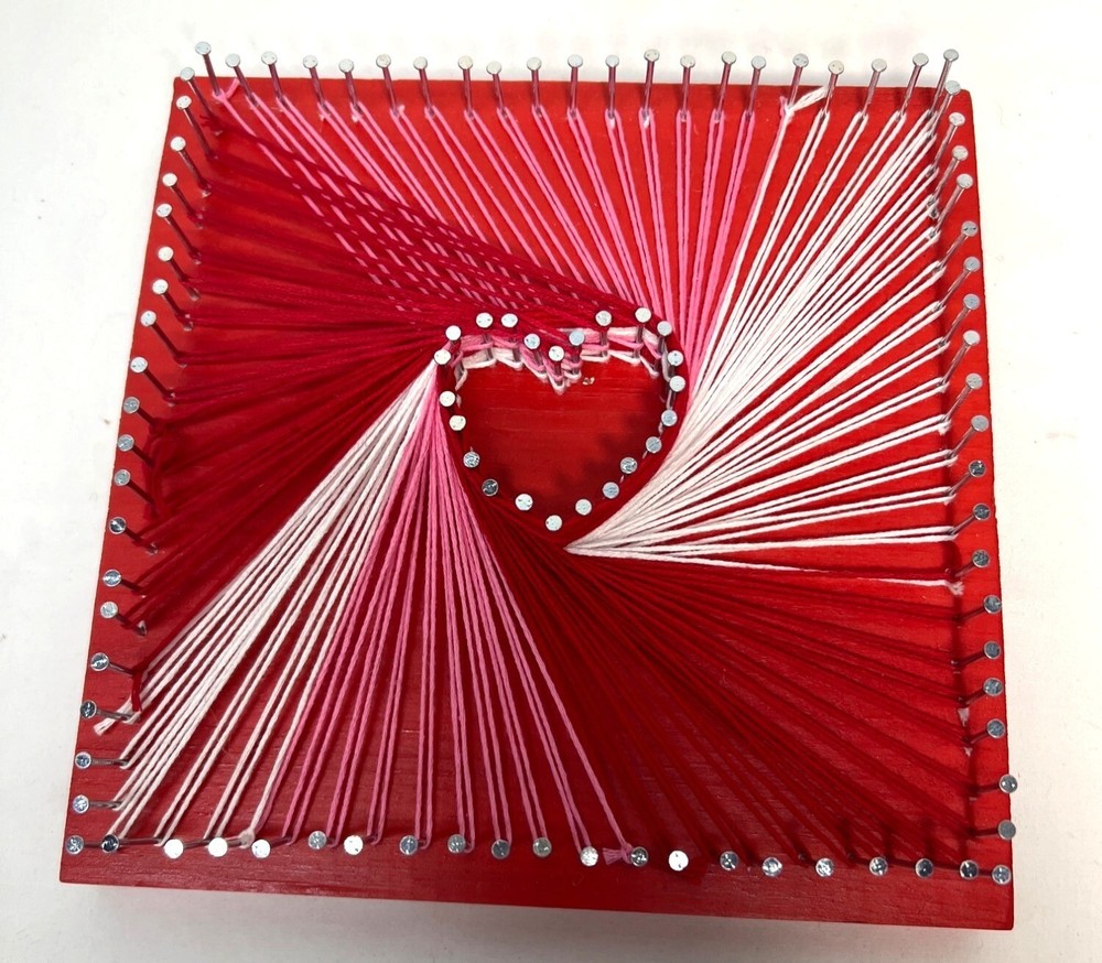 Heart String Art Wall Decor