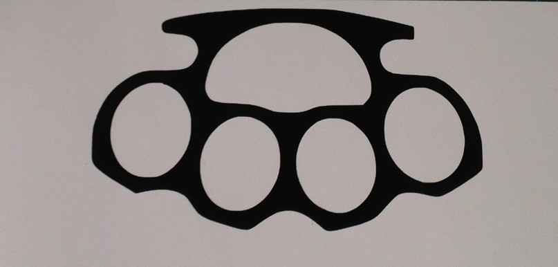 Brass Knuckles - Custom vinyl sticker / decal