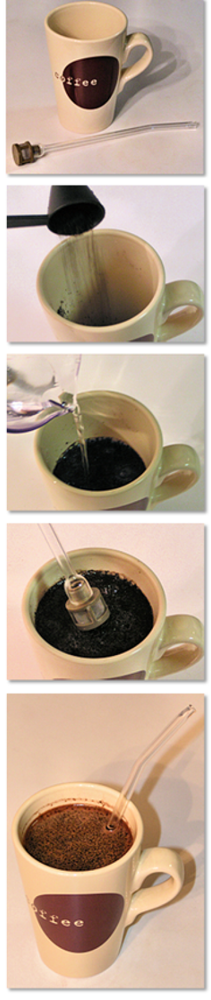 Java Wand Coffee Brewing Glass Straw With Filter Eco