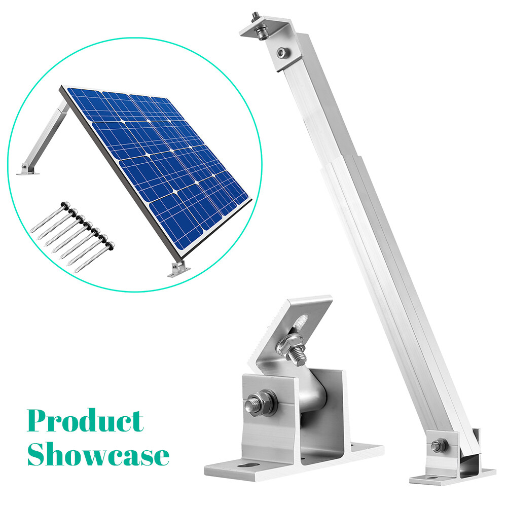 Solar Panel Mounting Brackets Adjustable Tilt Mount Fixing Wall Rooftop RV Boat