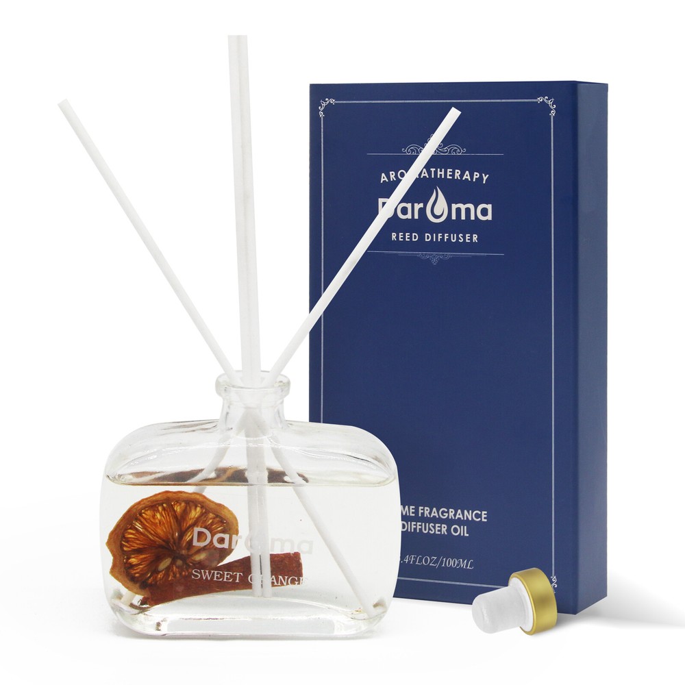 Reed Diffuser Set with Sticks, Daroma Dry Flower Aromatherapy for Home & Office.
