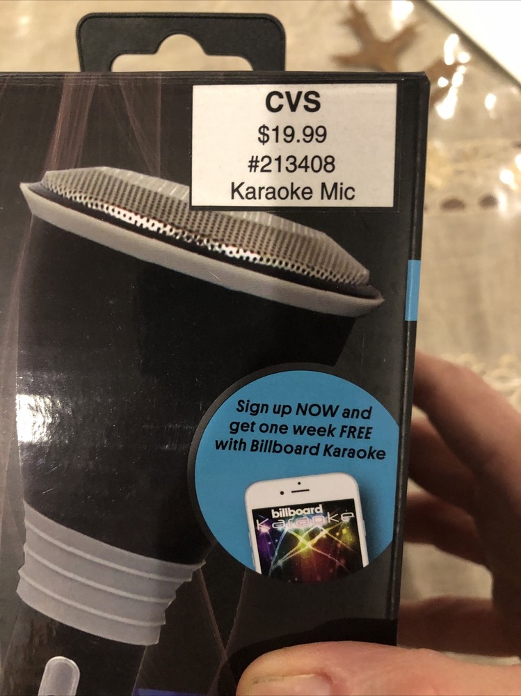 Billboard Bluetooth Wireless Karaoke Mic And Speaker With 33 Ft Range Retail $20