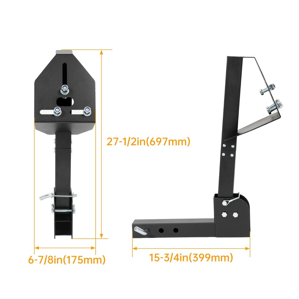 Truck Trailer Hitch Spare Mount Spare Tire Fits All 2" Receiver Heavy Duty New