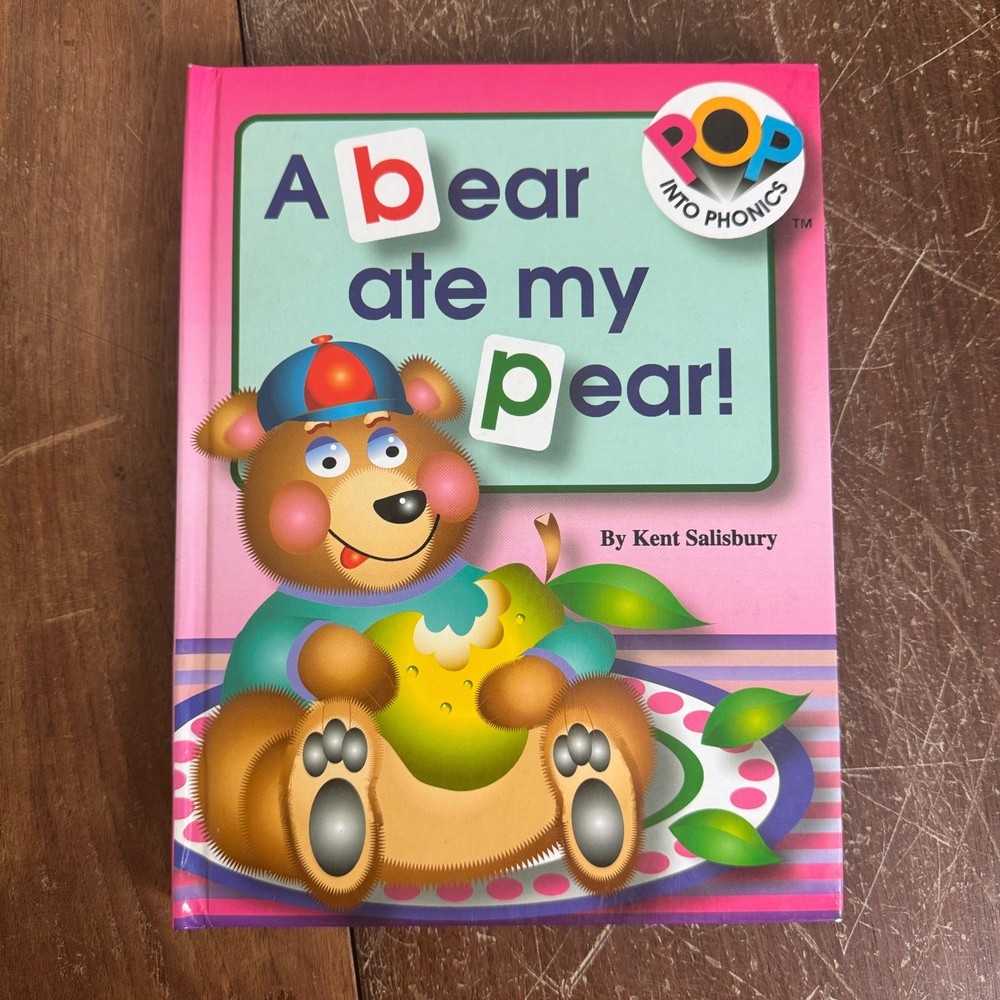 Pop Into Phonics A Bear Ate My Pear! Book Kids Learning to Read Ages 4-7