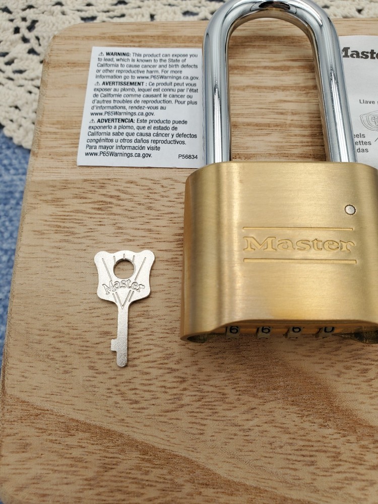 Master Lock 175LH Combination Padlock - Brass