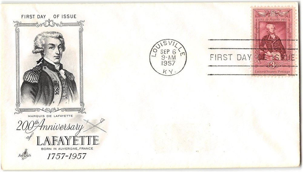 US #1097 First Day Cover (FDC), 1957