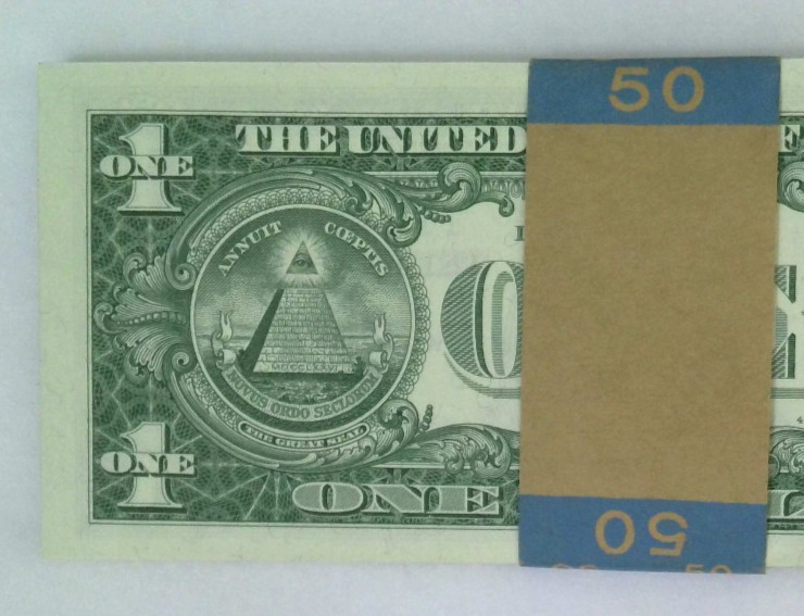 1957 $1 Silver Certificate Notes UNC 49 Consecutive Notes With Orig Bank Strap