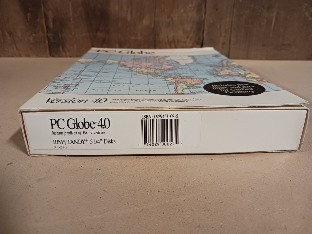 PC Globe, "Software for Everywhere", Full Map Globe for the IBM PC