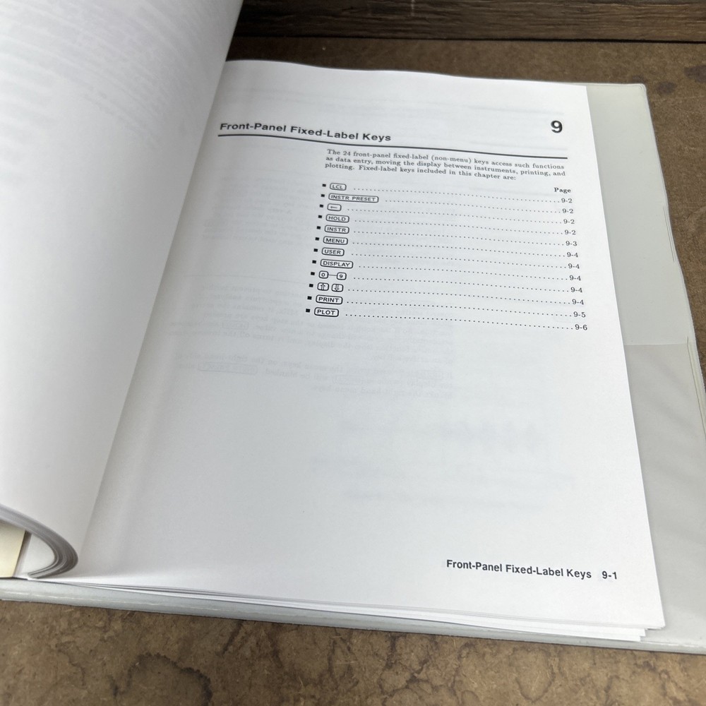 HP 70004A Display Operation Manual