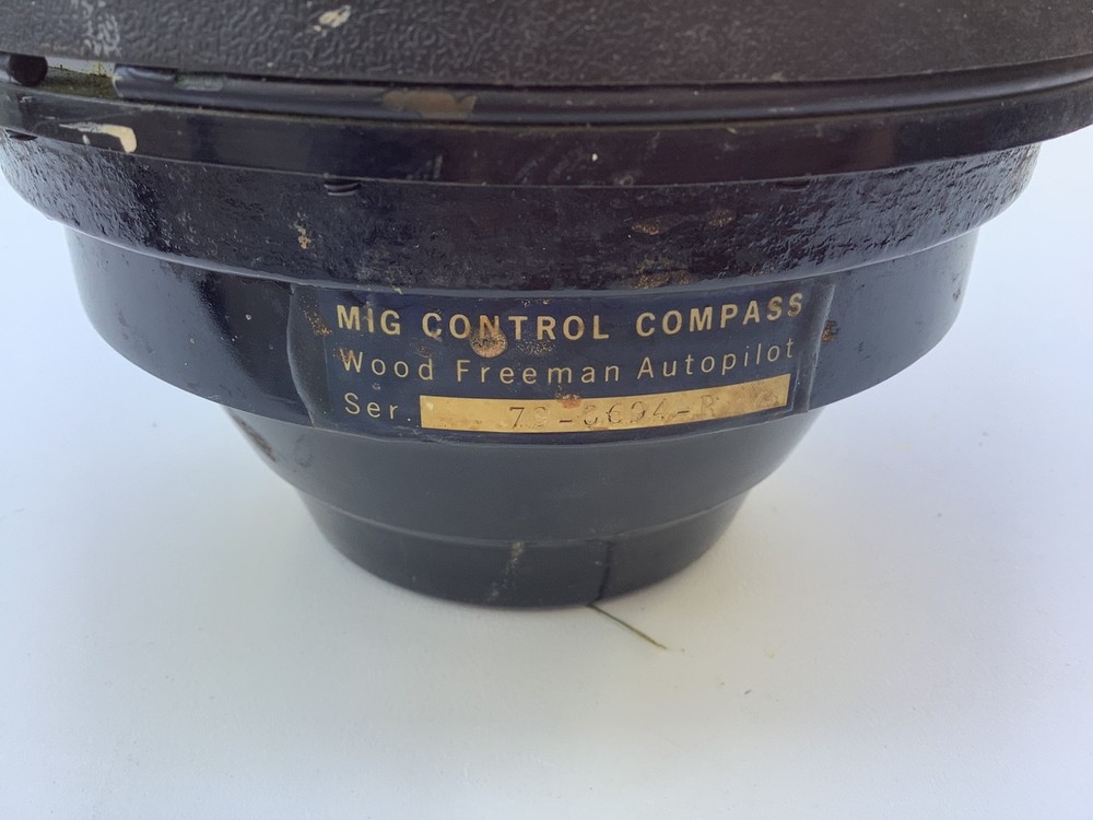 Vintage Wood Freeman Boat MIG Control Compass