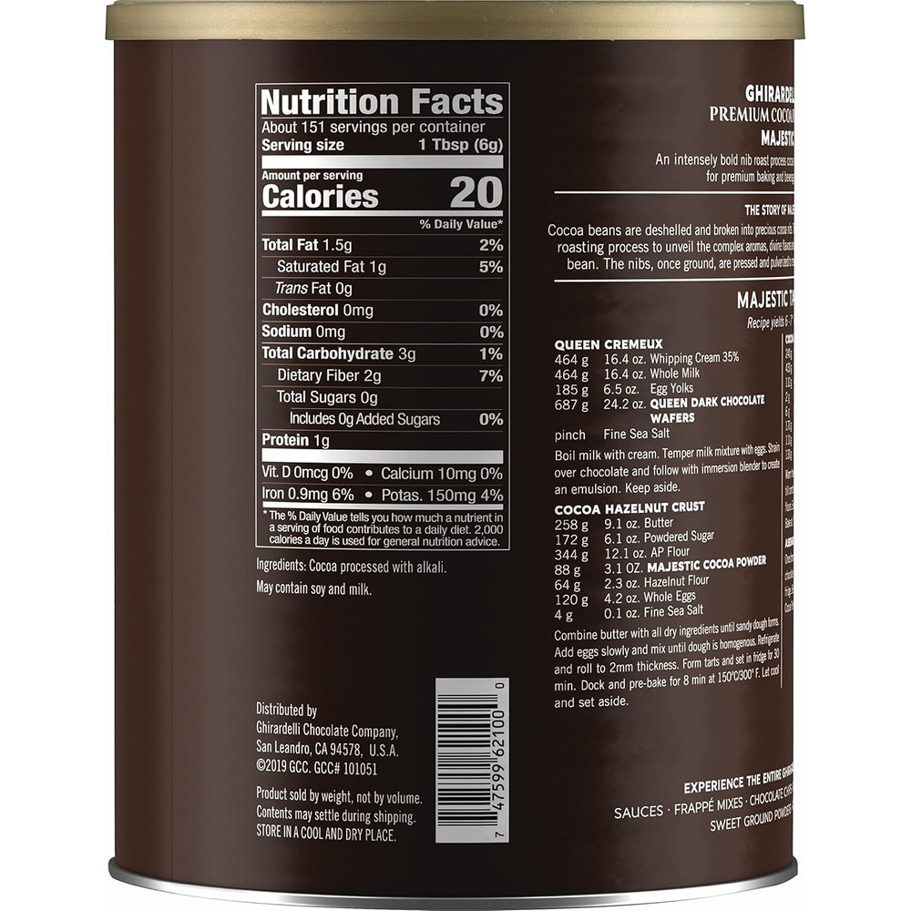 Majestic Dutch Processed Cocoa Powder, 2 Lb