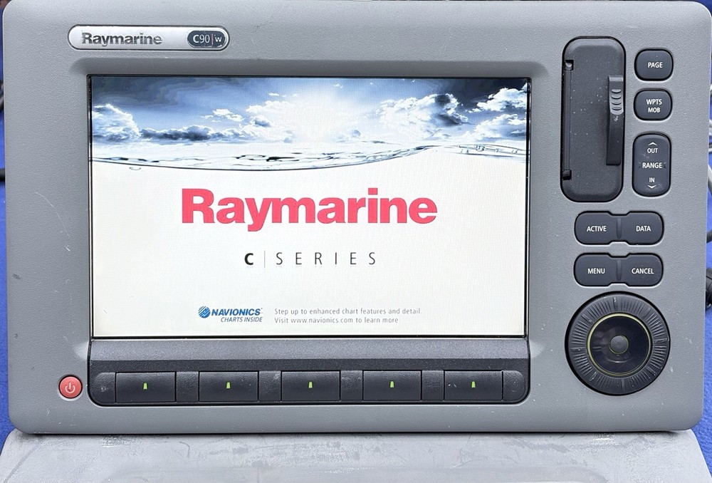 Raymarine C90w Widescreen GPS Chartplotter Multifunction Display; Fully Tested