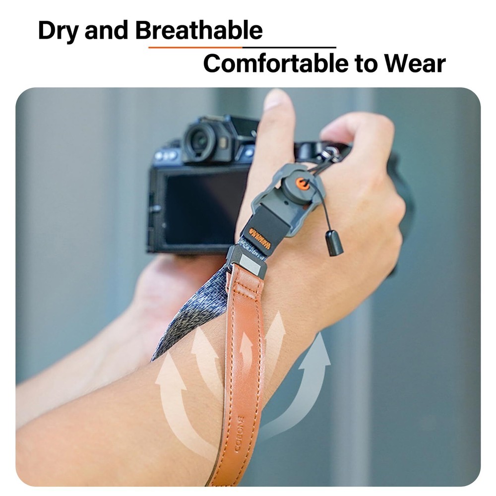 Camera Wrist Strap for Photographers with Quick Release Adjustable Quick Rele...