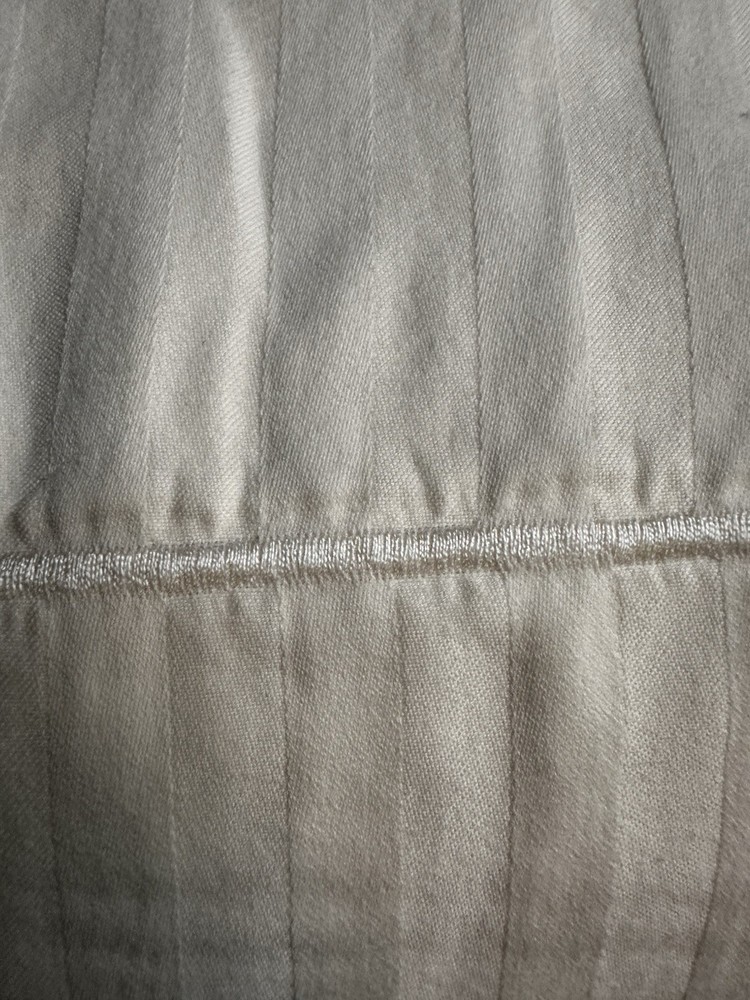 Wamsutta Striped King Flat Sheet Off White