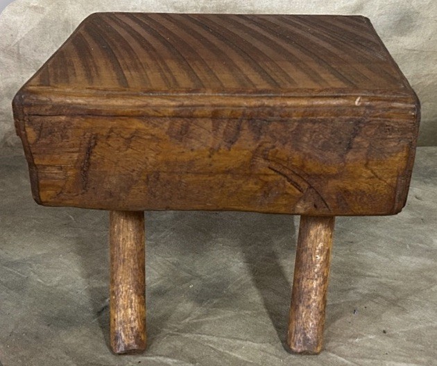 Antique Primitive Solid Wood Foot Stool