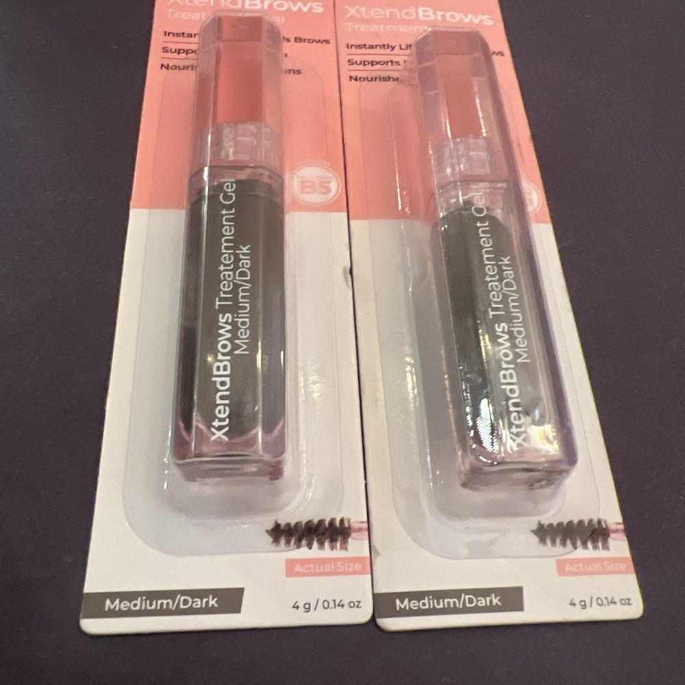 2x~MCoBeauty Xtend Brows Treatment Gel ~Medium Dark
