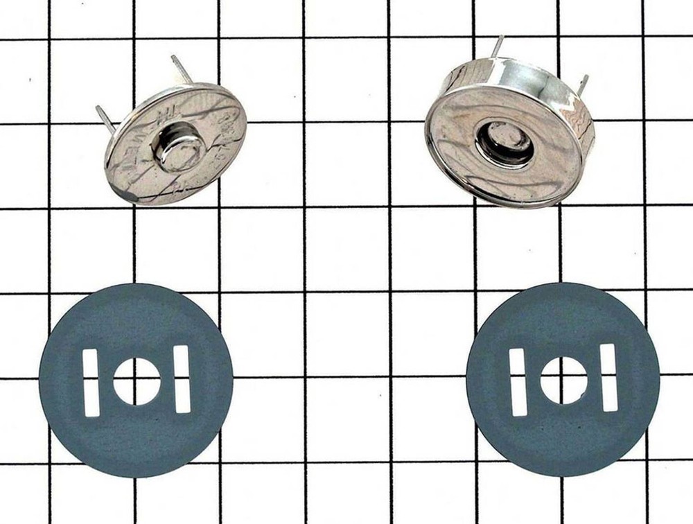 Craft Sha Leathercraft 20mm Silver Leatherworking Magnetic Snap Clasp Button