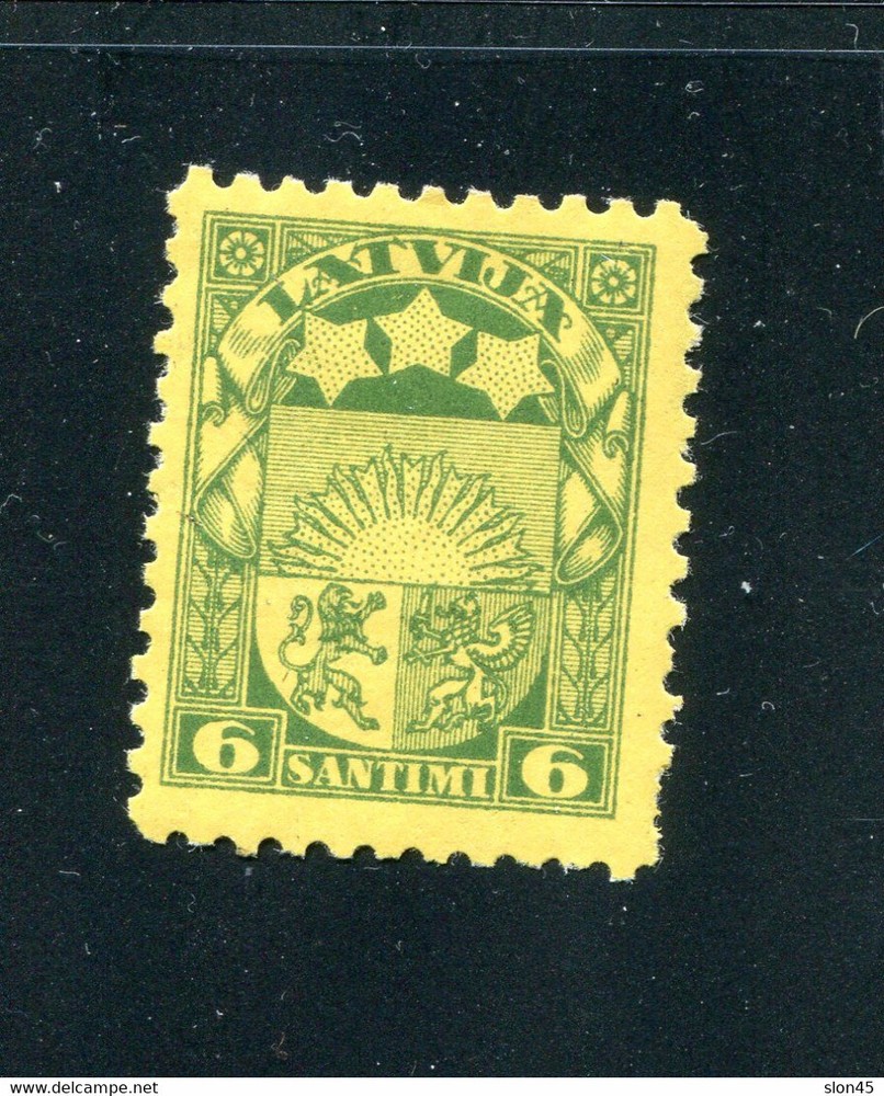 Latvia 1925 6s Yellow Mi 103 MNH 13865