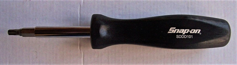 *NEW* Snap-on Reversible Screwdriver SDDD101 *8 BITS* BLACK CLASSIC HARD HANDLE