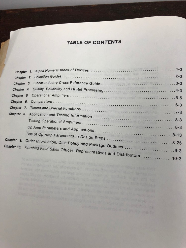 1979 Fairchild Linear OP Amp Data Book
