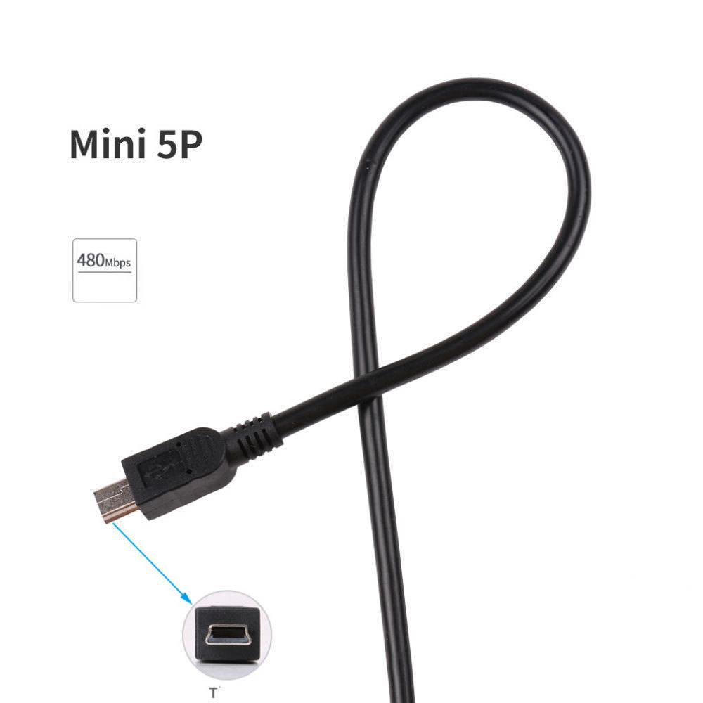 4ft Computer PC Mini USB 5pin Sync Data Cord Cable for Canon Powershot Camera