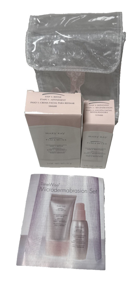 Mary Kay TimeWise Microdermabrasion Set Step 1 REFINE Step 2 REPLENISH Gift Set