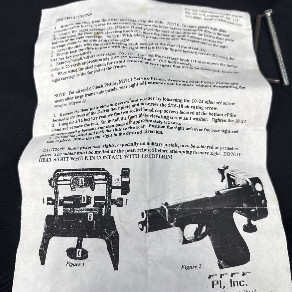 PI Semi Auto Universal Sight Tool Gunsmithing