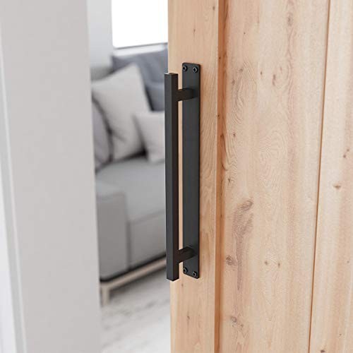 12” Rustic Barn Door Handle for Sliding Door, Heavy Duty Barn Door Pull,