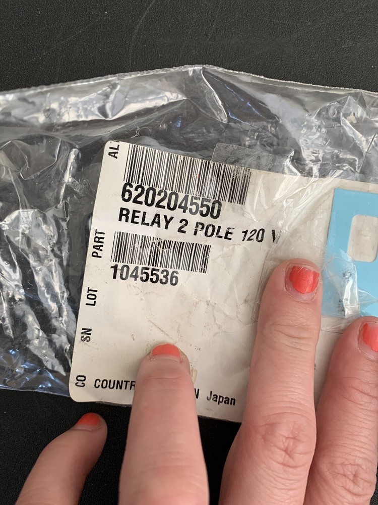 Cornelius 620204550 Relay 2 Pole 120 V