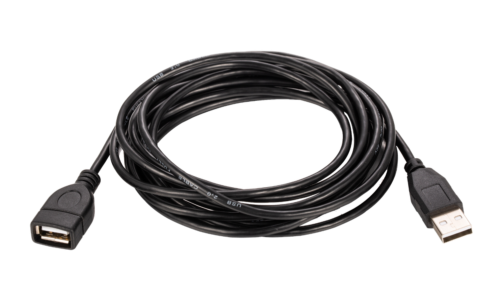 USB Extension Cable 2.0 AM-AF Data Wire Charger EXT Black 3FT - 15FT Multi Lot
