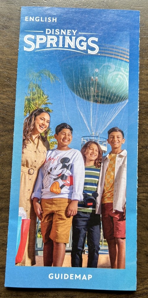2023 Disney Springs Christmas Tree Stroll Map w/ Stickers & Completion Button