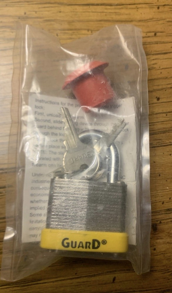Kel-Tec CNC Trigger Lock #395 with Padlock & 2 Keys