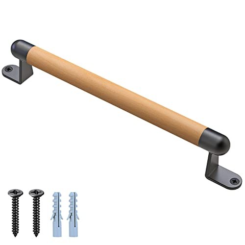 17" Wooden Barn Door Pull Handle, Wooden Fence Gate Pull Handle, 2 Durable