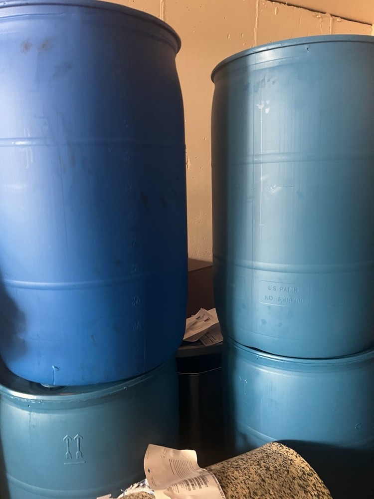 55 Gallon Plastic Drums Pickup