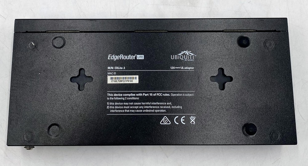 EdgeRouter Lite ERLite-3, Dual-Core 500 MHz, 512 MB DDR2 RAM